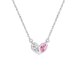 Cherished Affection Dual-Tone Heart Pendant