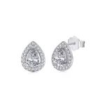 Elegant Pear Drop Stud Earrings