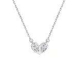 Luminous Embrace Silver Necklace